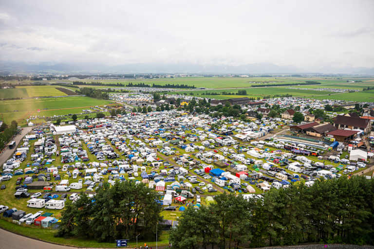 Camping: Eine frühzeitige Anreise wird empfohlen