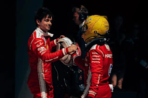 Charles Leclerc und Lewis Hamilton