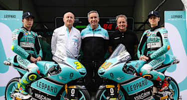 Das Team Leopard Racing mit Adrian Fernandez und Guido Pini