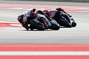 Francesco Bagnaia behauptete sich knapp vor Fabio Quartararo