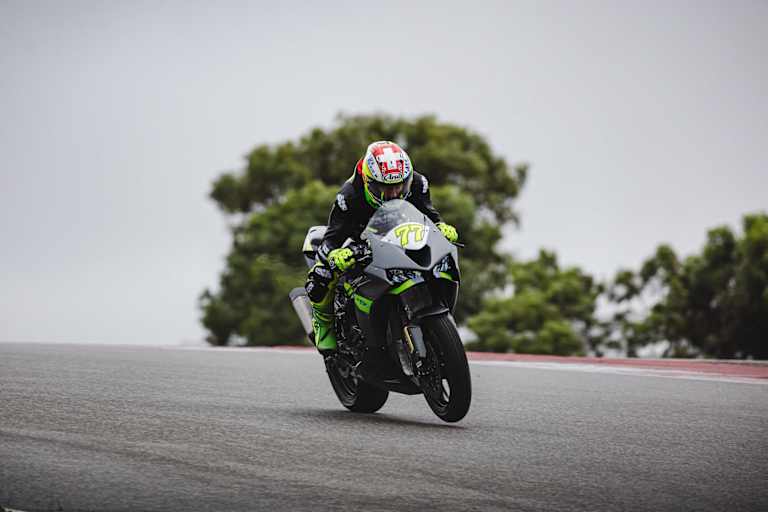 Dominique Aegerter konnte keine einzige Runde mit Slicks fahren