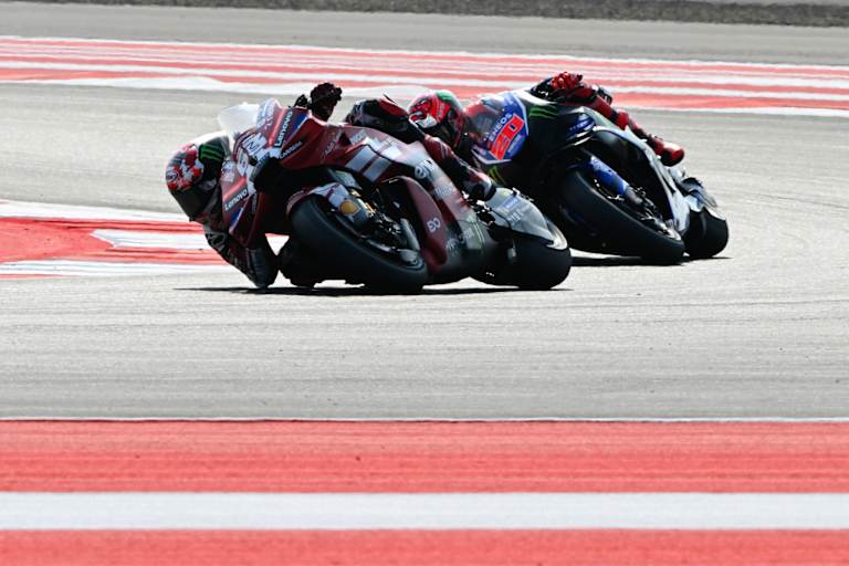 Francesco Bagnaia behauptete sich knapp vor Fabio Quartararo