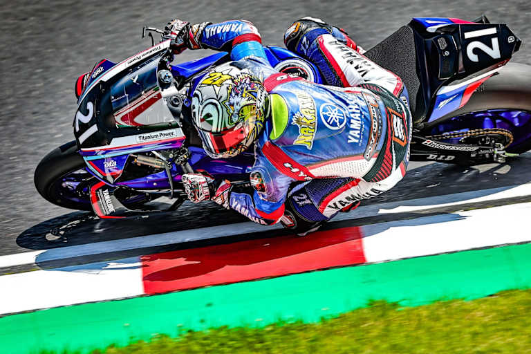 Katsuyuki Nakasuga auf der Werks-Yamaha