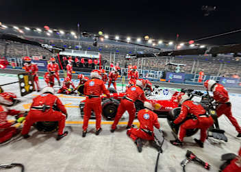Charles Leclerc im Ferrari