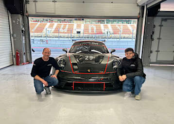 Christian Land und Bastian Buus beim Test in Barcelona