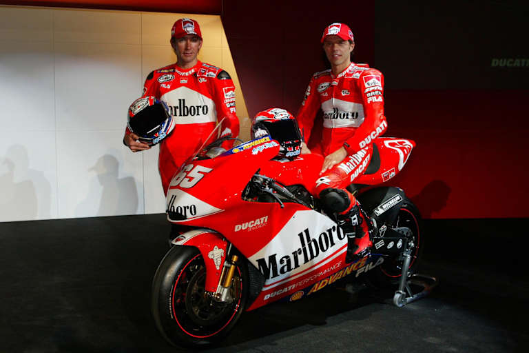MotoGP 2003: Ducati setzte auf Troy Bayliss und Loris Capirossi