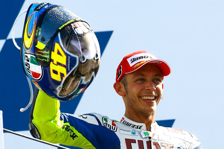 Misano 2009: Der legendäre «Donkey»-Helm von Valentino Rossi