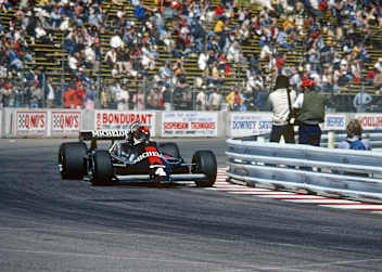 Kevin Cogan 1981 mit seinem Tyrrell in Long Beach