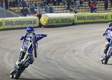 Jack Holder (li.) und Mathias Pollestad feierten in Landsberg