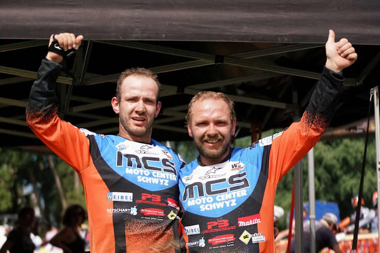 Strahlende Sieger - Marco und Remo Heinzer (v.l.)