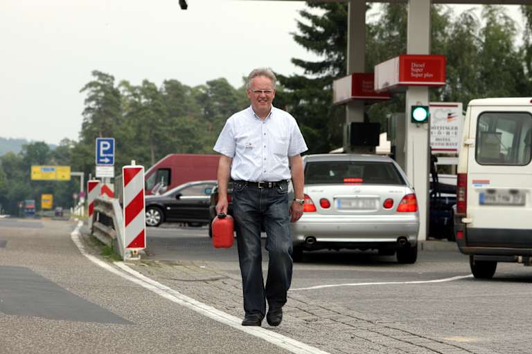 So mancher mit leerem Tank gestrandeter Autofahrer wurde von Retti versorgt