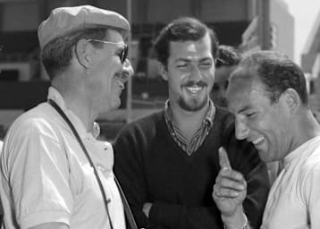 Von Hanstein (links) 1960 mit Jo Bonnier und Stirling Moss