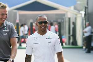 Lewis Hamilton mit Roscoe