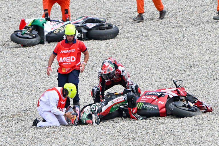 Johann Zarco wurde behandelt, später ins Medical Center gebracht