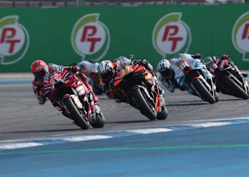 Marc Marquez und Pedro Acosta im Sprintrennen in Buriram