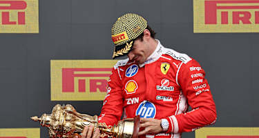 Ferrari-Ass Charles Leclerc nach seinem Sieg in Silverstone