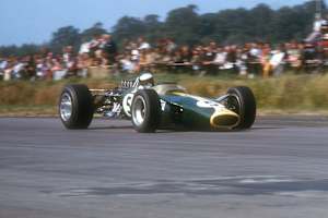 Jim Clark in Silverstone 1967