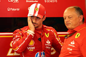 Nicht das erste Mal, dass Charles Leclerc getröstet werden muss