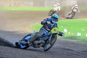 Dave Meijerink siegte beim Grasbahnrennen in Rastede