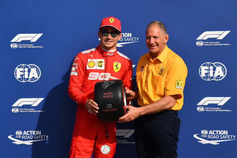 Mit Charles Leclerc 2019 in Monza