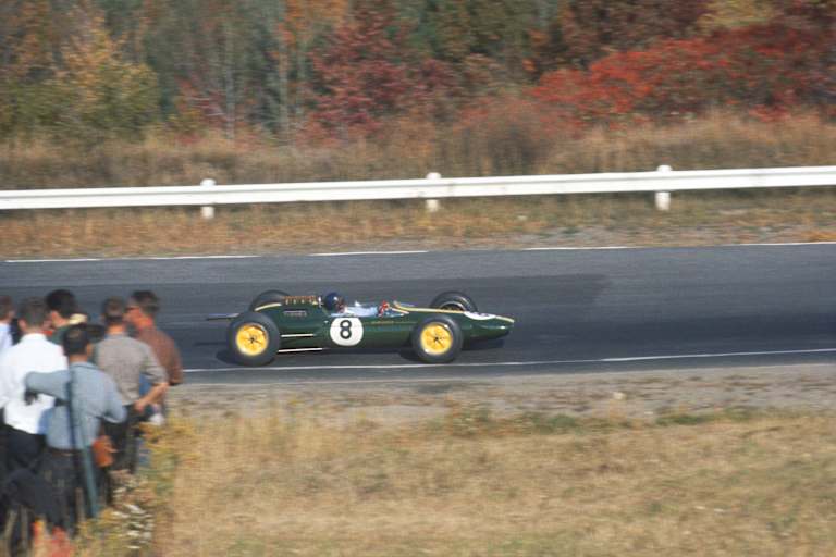 Lotus-Star Jim Clark 1963 in Watkins Glen