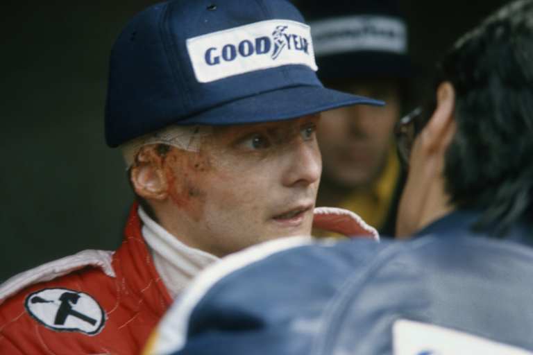 Lauda und Audetto in Monza 1976