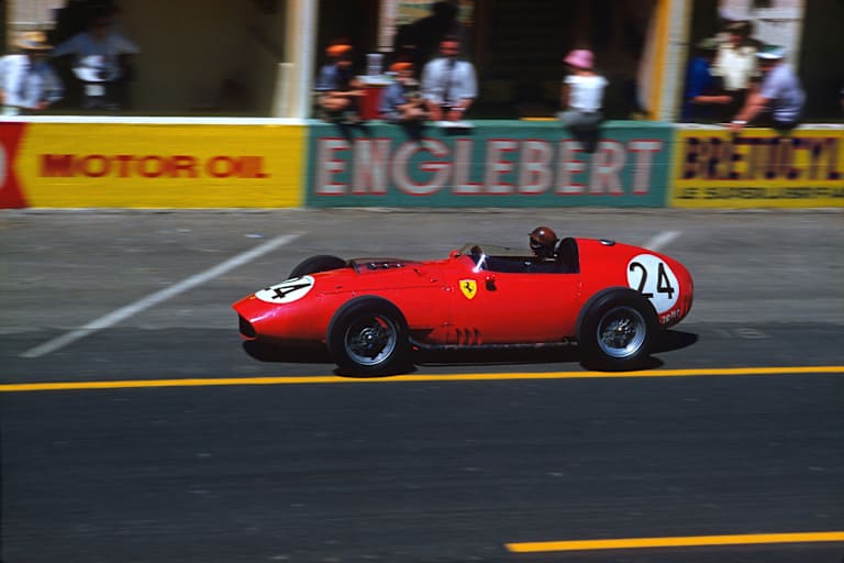 Tony Brooks (Ferrari) in Reims 1959