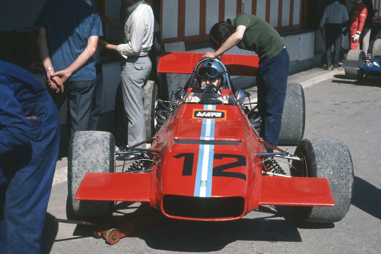 Piers Courage 1970 im De Tomaso-Rennwagen