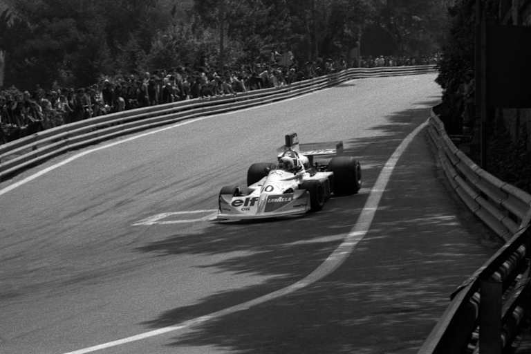 Lella Lombardi in Spanien 1975 auf dem Weg zu Rang 6