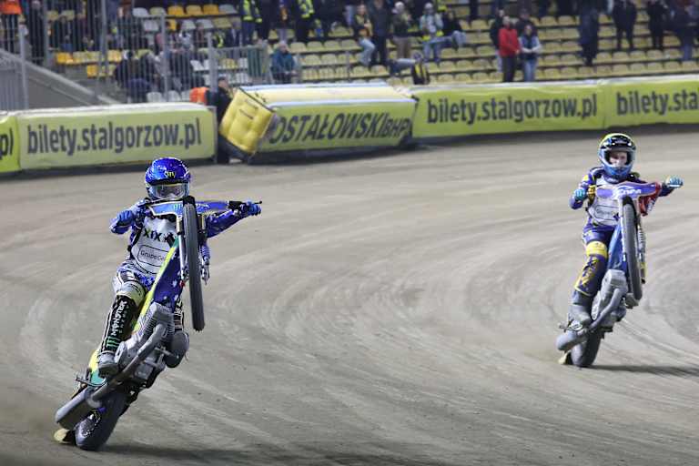 Jack Holder (li.) und Mathias Pollestad feierten in Landsberg