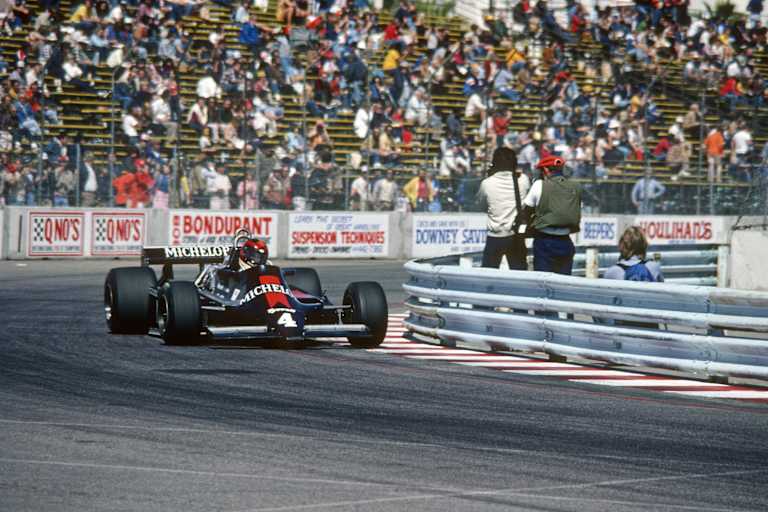 Kevin Cogan 1981 mit seinem Tyrrell in Long Beach