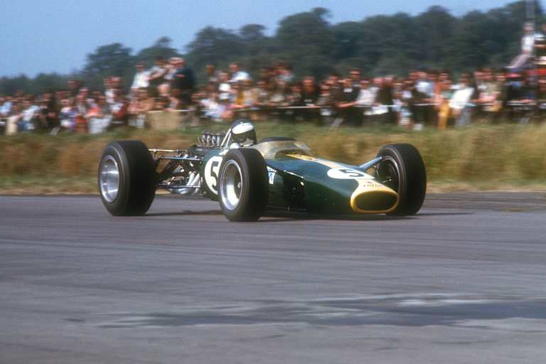 Jim Clark in Silverstone 1967