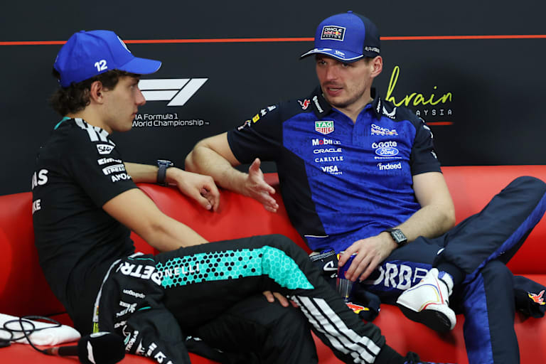 Kimi Antonelli und Max Verstappen