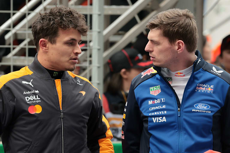 Lando Norris und Max Verstappen