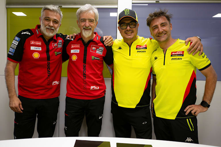 Mauro Grassilli, Gigi Dall'Igna, Alessio Salucci und Pablo Nieto (v.l.)