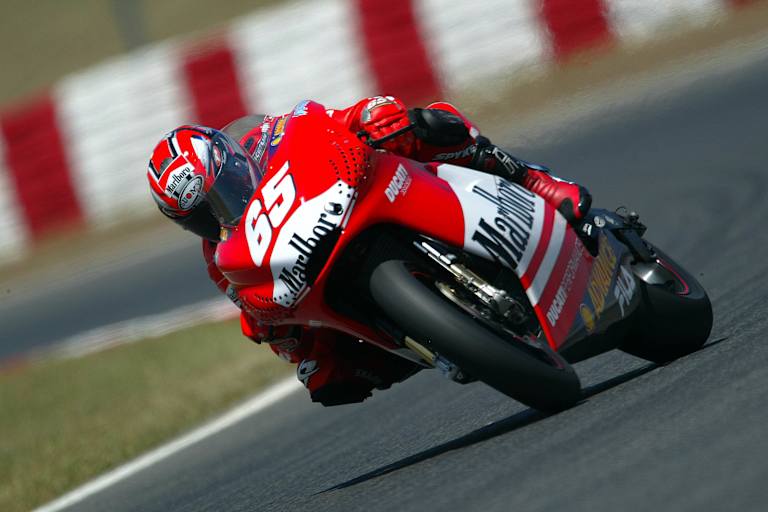 Loris Capirossi auf der ersten MotoGP-Ducati