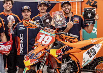 WM-Leader Sacha Coenen gewann das MX2-Qualifikationsrenenn in Kegums