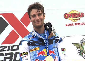 Simon Längenfelder gewann die italienischen Motocross-Meisterschaften