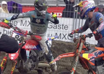 Lucas Coenen gratuliert Jeffrey Herlings zur Pole-Position