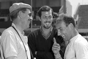 Von Hanstein (links) 1960 mit Jo Bonnier und Stirling Moss