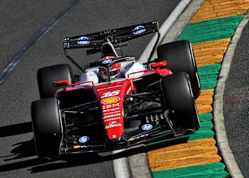 Charles Leclerc im Ferrari