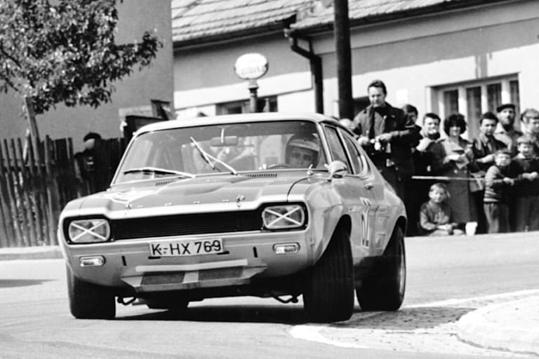 Glemser 1971 im Capri RS, hier in Brünn 