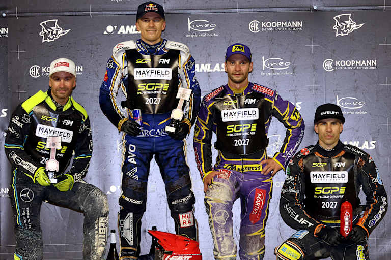 Vier GP-Fahrer 2027 stehen fest (v.l.): Tungate, Lambert, Woryna, Nilsson