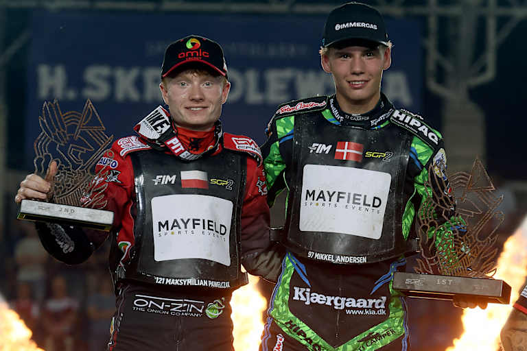 Maksymilian Pawelczak (li.) und Mikkel Andersen