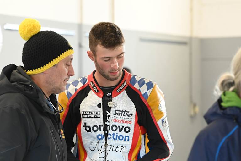 Patrick Werkstetter (re.) mit seinem Mentor und Teamchef Sepp Sattler