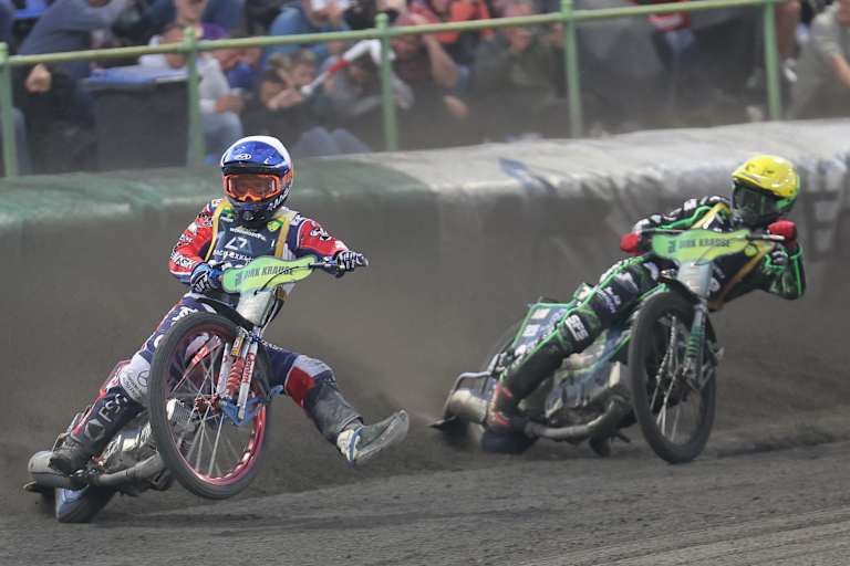 Emil Sayfutdinov (li.) fuhr in Güstrow souverän