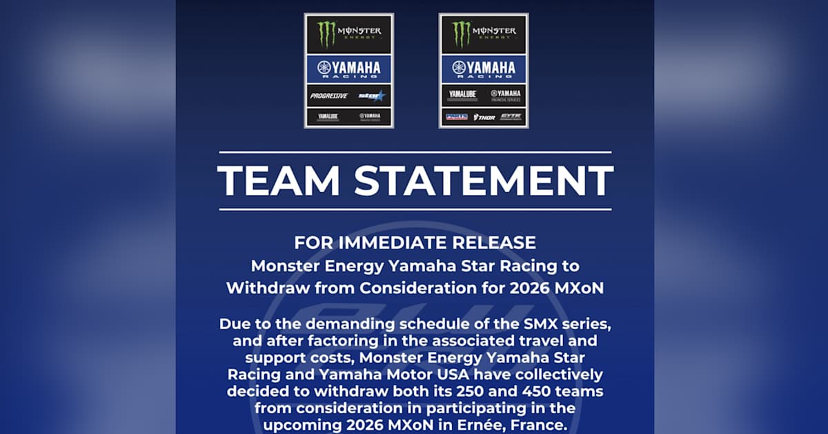 Neither Deegan nor Cooper? Star Racing Yamaha pulls out of 2026 MXoN ...