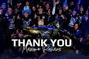 Yamaha bedankt sich bei Maxime Renaux