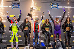 Das 450er Podium in Houston