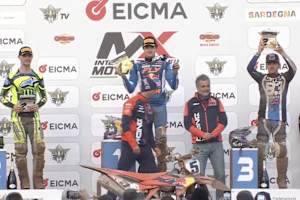 Das MXGP-Podium in Alghero